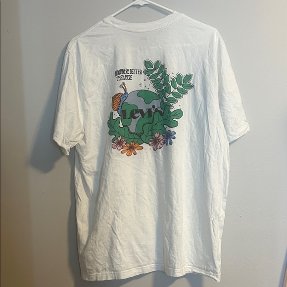 Levi's White Short Sleeve Tee with Logo - Picture 3 of 9